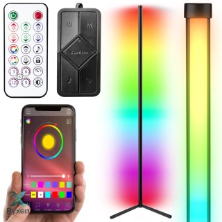 Lampa narożna podłogowa stojąca rgb led pilot aplikacja music sensor 150cm RTO