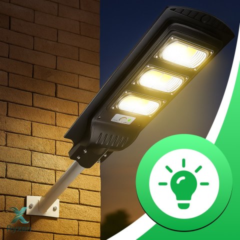 Lampa uliczna led latarnia solarna 240w + pilot (uchwyt montażowy m004b+ baterie) zestaw e307 RTO