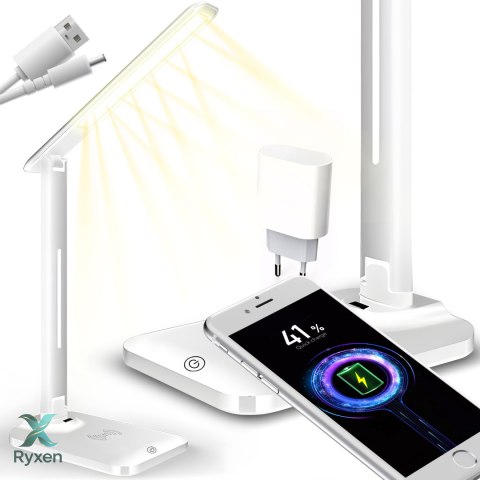 Lampka led biurkowa szkolna ładowarka indukcja RTO