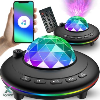 Lampka nocna projektor gwiazd niebo kosmos obrotowa led 2w1 rzutnik + pilot -e789 RTO