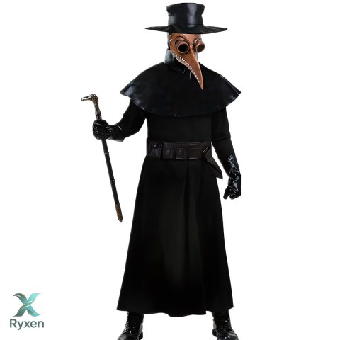 Maska doktor plaga kruka ptaka lateksowa na halloween przebranie cosplay -o176 RTO