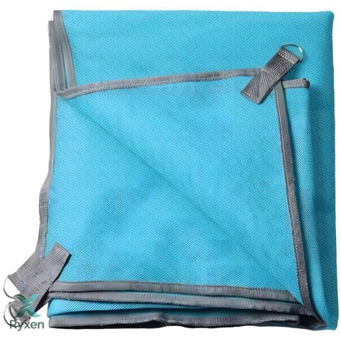 Mata plażowa koc na plażę xxl 200x200 sand free - niebieska -s045 RTO