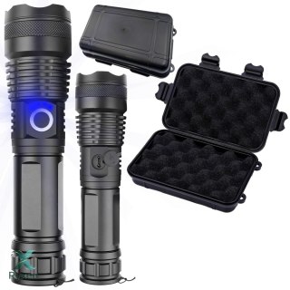 Mocna latarka taktyczna led xhp90 zoom survivalowa cree zasilana na baterie -e953 RTO