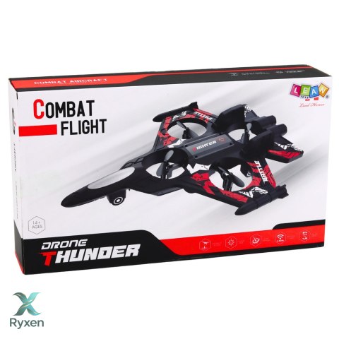 Myśliwiec Dron Fighter Samolot Zdalnie Sterowany RC Piankowy Akrobacje 360° LEAN TOYS