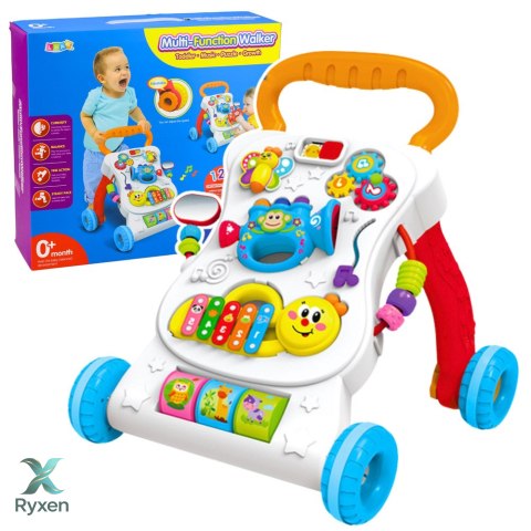 Pchacz Chodzik Edukacyjny Interaktywny Muzyczny Panel 3W1 Dźwięki LEAN TOYS