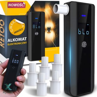 Profesjonalny alkomat elektroniczny kalibracja precyzyjny + 5x ustników RTO