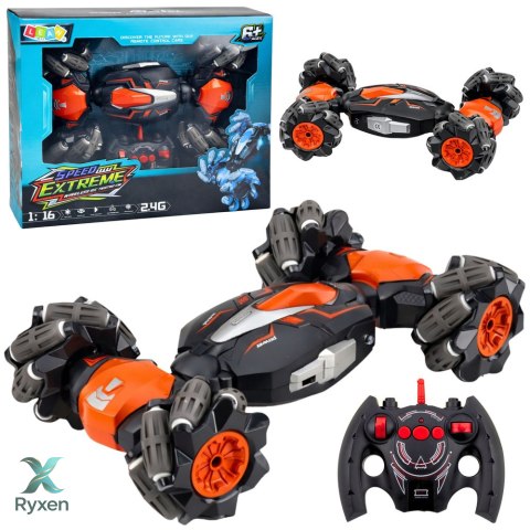 Samochód Zdalnie Sterowany RC Do Driftu Akrobacji Twist Pomarańczowy 1:16 LEAN TOYS