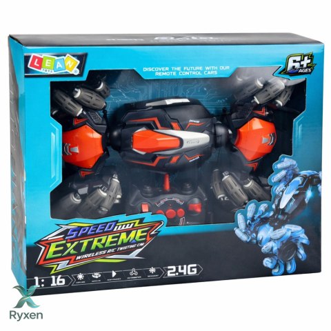 Samochód Zdalnie Sterowany RC Do Driftu Akrobacji Twist Pomarańczowy 1:16 LEAN TOYS