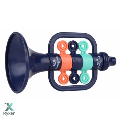 Zestaw Instrumenty Muzyczne Dla Dzieci Bębenek Trąbka Grzechotki Pałeczki LEAN TOYS