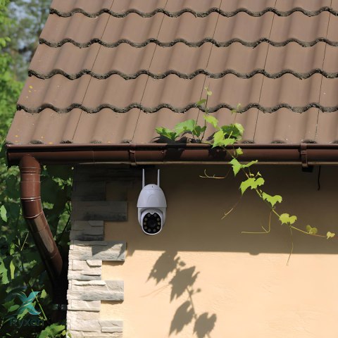 Zewnętrzna kamera obrotowa ip wifi zoom 2mpx + karta pamięci 32gb + adapter -e195 RTO