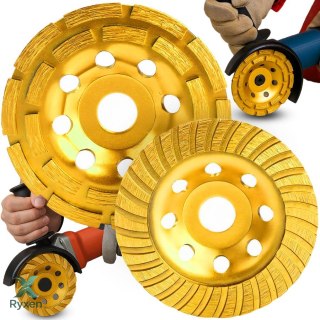 2x tarcza diamentowa do szlifowania betonu 125mm prędkość 80m/s zestaw 2szt- or011168 RTO