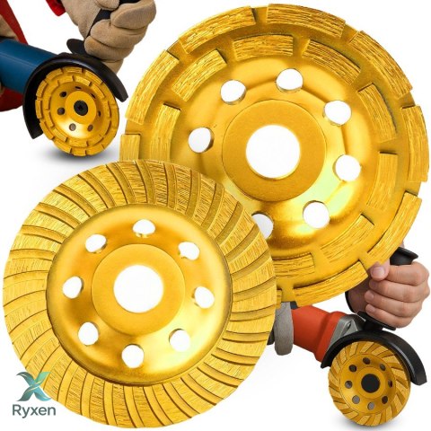 2x tarcza diamentowa do szlifowania betonu 125mm prędkość 80m/s zestaw 2szt- or011168 RTO