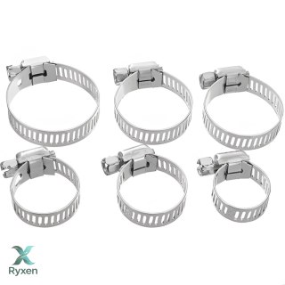 34x zestaw opaska zaciskowa skręcana metalowa ślimakowa 16-32mm + organizer RTO