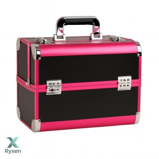 CA34A Kuferek exclusive 35x25x31 różowo-czarny ATL