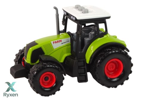 Duży Traktor Światła LED Dźwięki 2 Maszyny Farm Set LEAN TOYS