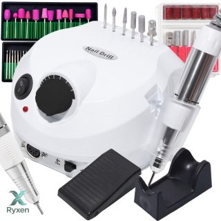 Frezarka do paznokci manicure pedicure żel hybryda 65w mocna+frezy zestaw - ur188 RTO