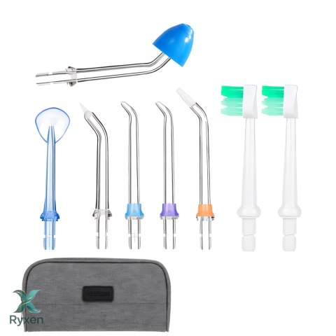 Irygator do zębów bezprzewodowy dentystyczny 5 trybów 8 końcówek 300ml+etui RTO