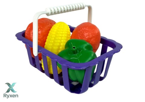 Kasa Fiskalna Dla Dzieci Kalkulator Koszyk Światła Dźwięki Warzywa LEAN TOYS
