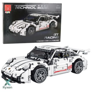 Klocki Konstrukcyjne Samochód GT Racing Biały 1:14 1268 el. LEAN TOYS