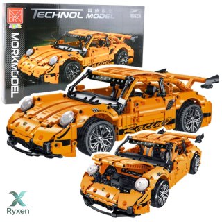 Klocki Konstrukcyjne Samochód GT Racing Pomarańczowy 1:14 1268 el. LEAN TOYS