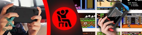 Konsola przenośna do gier retro 500 gier tv + pad do gry we 2 RTO