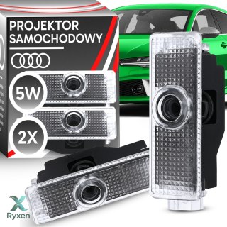 Led logo projektor do audi a3 a4 a5 a6 a7 a8 q3 q5 q7 r8 tt hd 20+ wzorów -mr151 RTO