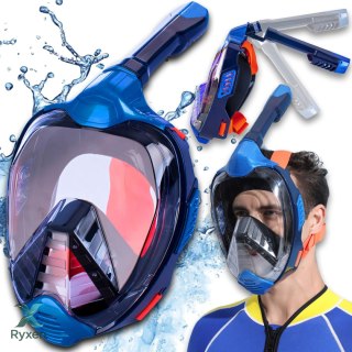 Maska do nurkowania snorkelingu na całą twarz do wody l/xl pełnotwarzowa - sr255 RTO