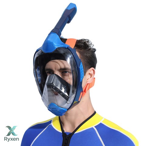 Maska do nurkowania snorkelingu na całą twarz do wody l/xl pełnotwarzowa - sr255 RTO