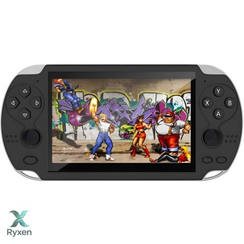 Mini konsola przenośna x do gier retro 1000+ gierek 8 gb pl menu tv 5,1" RTO