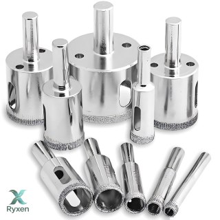 Otwornice diamentowe do szkła gresu płytek koronka zestaw 10 szt 6-68mm - or1072 RTO