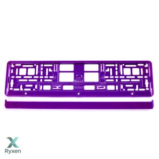 Ramka tablicy rejestracyjnej metalizowana fioletowa amio-03172 AMiO