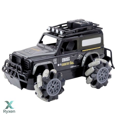Samochód Terenowy Zdalnie Sterowany RC Obrót O 360° 1:12 Czarny LEAN TOYS