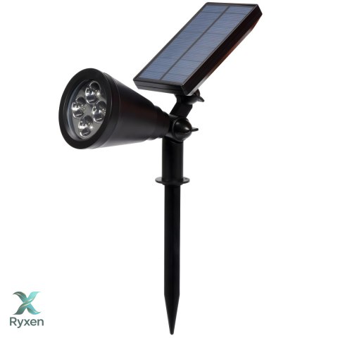 Solarna lampa ogrodowa led wbijana reflektor czujnik zmierzchu punktowa - or1226 RTO