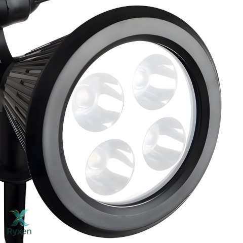 Solarna lampa ogrodowa led wbijana reflektor czujnik zmierzchu punktowa - or1226 RTO