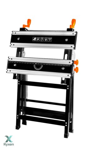 Stół warsztatowy regulowany, aluminiowy 60 x 58 x 77-107 cm NEO TOOLS