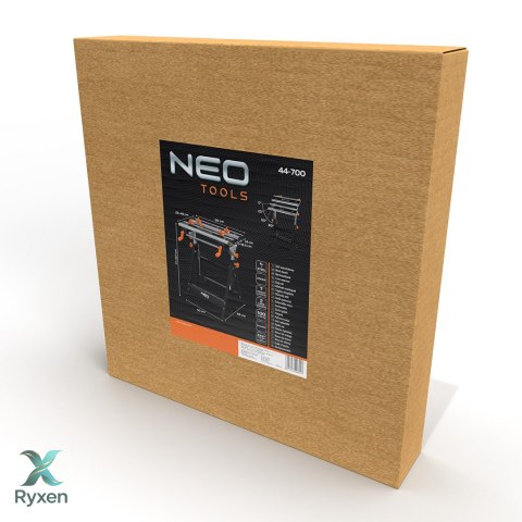 Stół warsztatowy regulowany, aluminiowy 60 x 58 x 77-107 cm NEO TOOLS