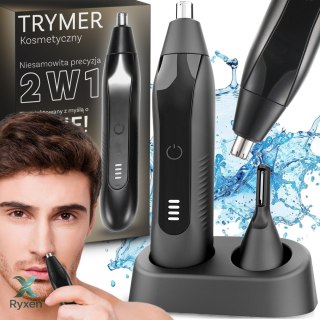 Trymer do nosa uszu brwi golarka 300mah golenie brody włosów zarostu er1025 RTO