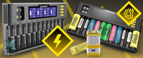 Uniwersalna ładowarka ogniw akumulatorów aa aaa baterii 12 kanałów lcd - er1156 RTO