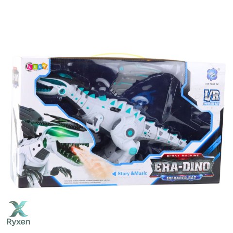 Robot Dinozaur Ze Skrzydłami Zdalnie Sterowany RC Światła Dźwięki Biały LEAN TOYS