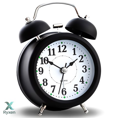 Zegar retro budzik klasyczny baterie głośny alarm idealny na prezent klasyk RTO