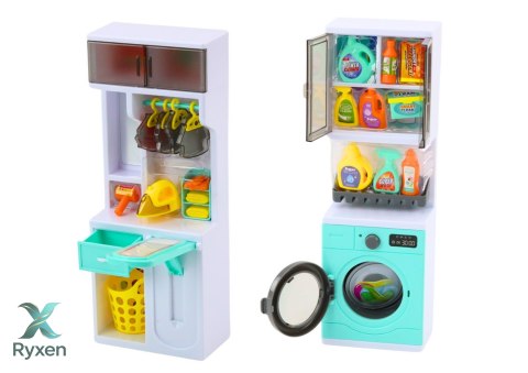 Zestaw Do Zabawy Łazienka 4w1 Prysznic Toaleta Pralka Akcesoria LEAN TOYS