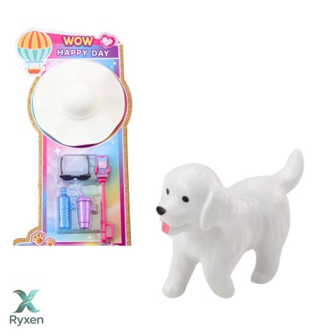 Zestaw Lalki Anlily Dziewczyna z Chłopakiem Akcesoria Kapelusz Piesek LEAN TOYS