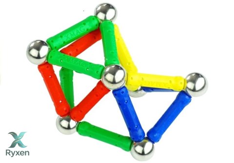 Zestaw Magnastix Klocki Magnetyczne 560 + Tablica LEAN TOYS