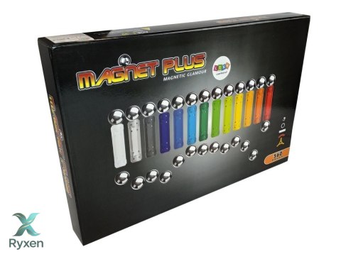 Zestaw Magnastix Klocki Magnetyczne 560 + Tablica LEAN TOYS