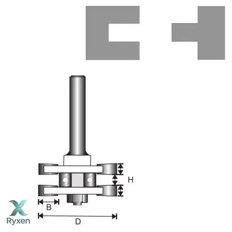 Frez poł."t"t8 41 h6,35 b9,5 mm Dedra