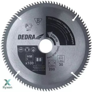 Piła tarczowa do drewna 100z śr.500x30mm Dedra