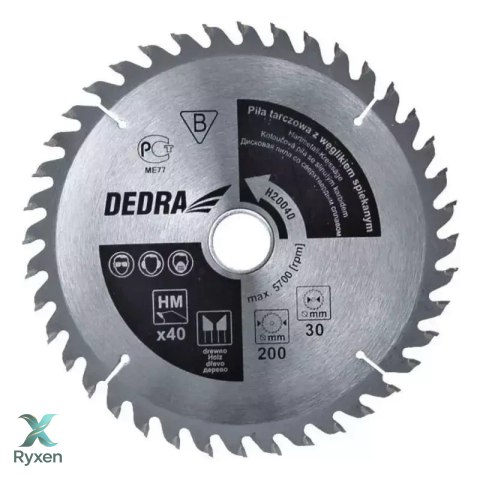 Piła tarczowa do drewna 60z śr.400x30 mm Dedra