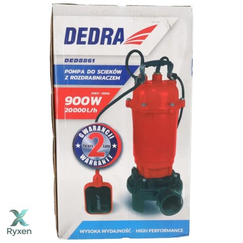 Pompa do ścieków z rozdrabniaczem 900w Dedra