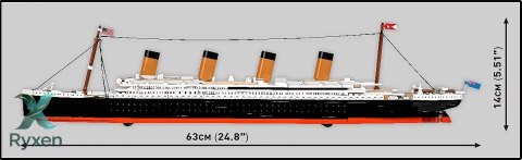 Klocki r.m.s. titanic 848 elementów COBI KLOCKI