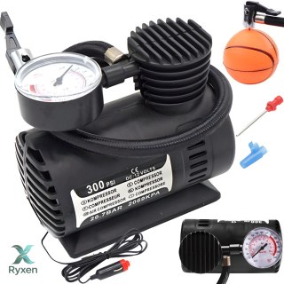 Kompresor samochodowy sprężarka pompka 300 psi 12v -e080 mały czarny RTO